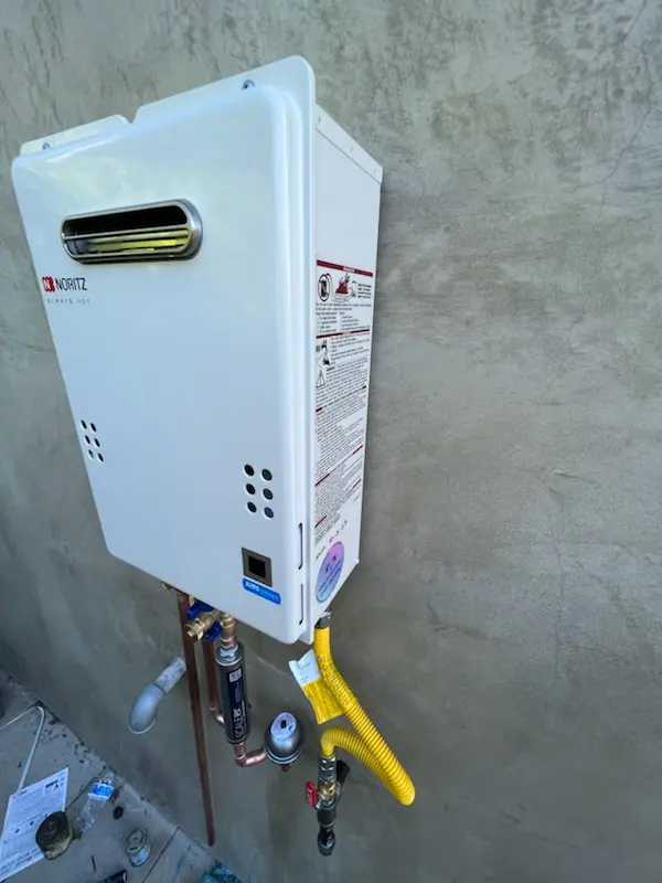 Tankless water heater installation for Verona Station homes